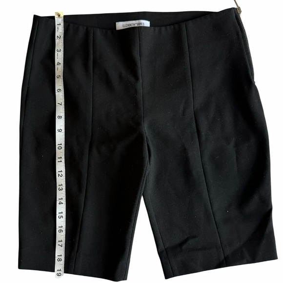 Elizabeth and James Bermuda Shorts Black Dressy Tailored Size 6 sleek design. - Picture 6 of 9